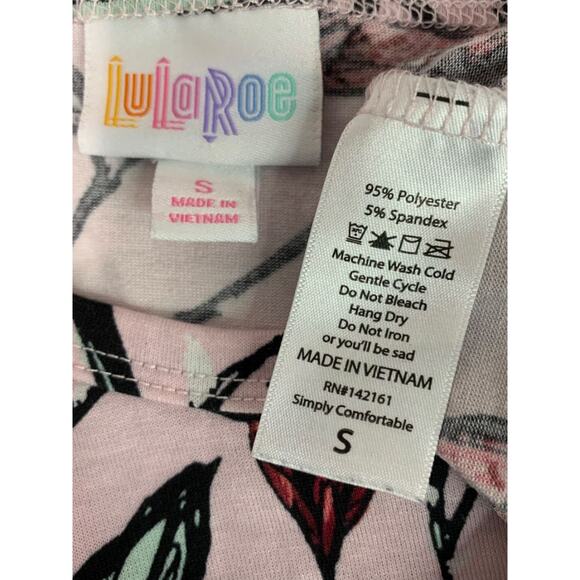 Size Small LulaRoe Womens Rose Print Tshirt Short Sleeve - Picture 7 of 7